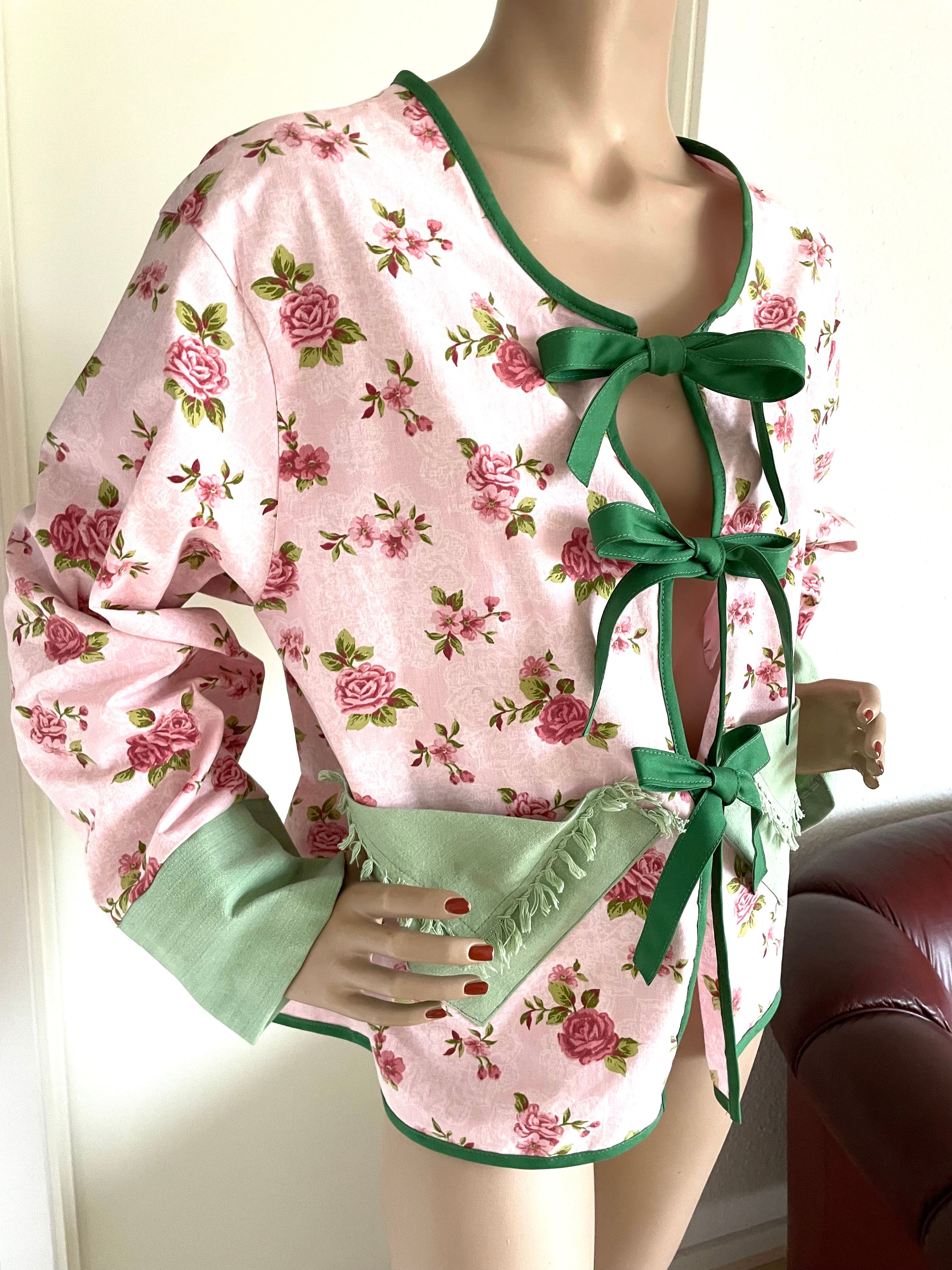 Sommerjakke - Upcyclet i kimonostil