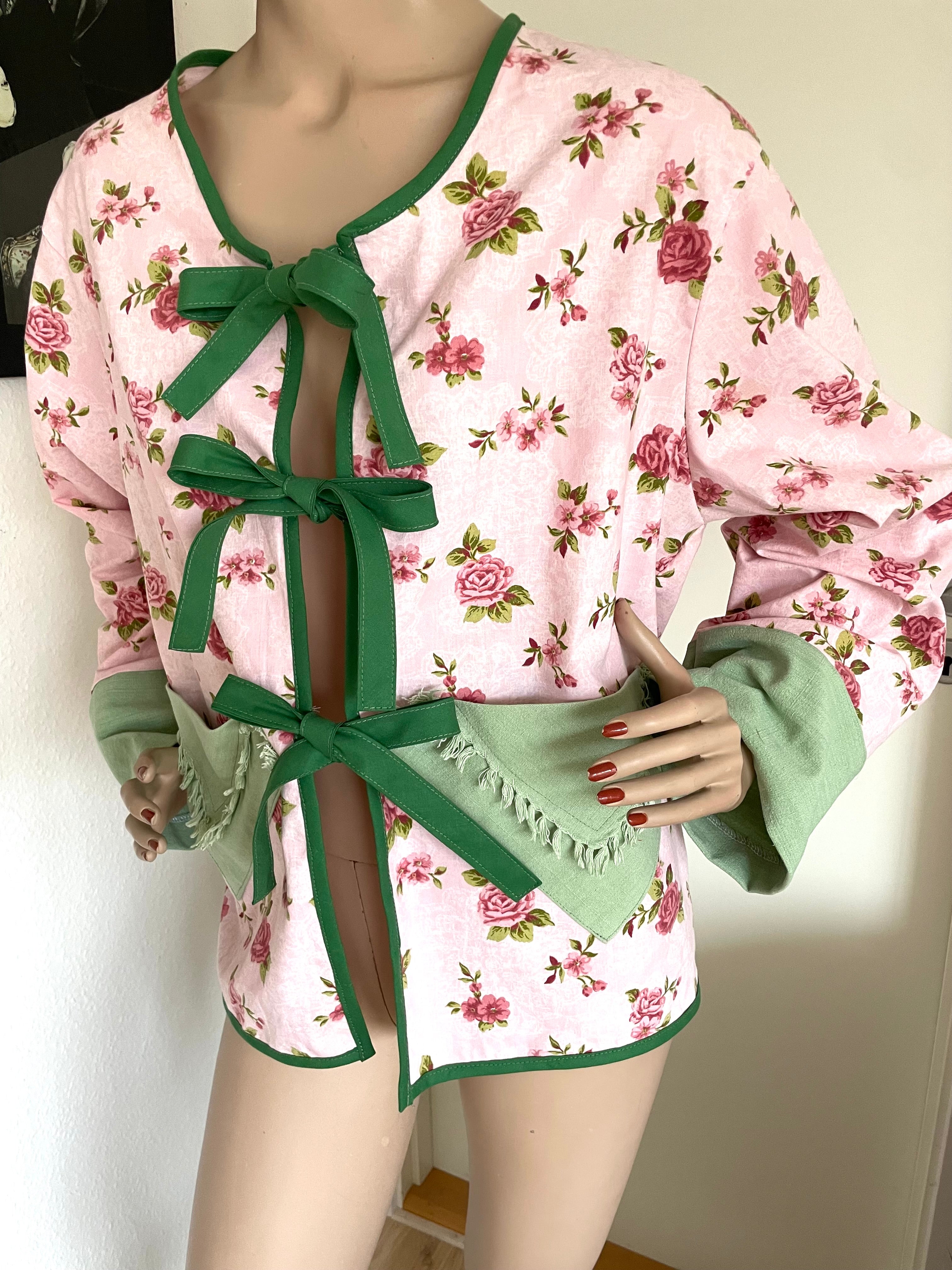 Sommerjakke - Upcyclet i kimonostil
