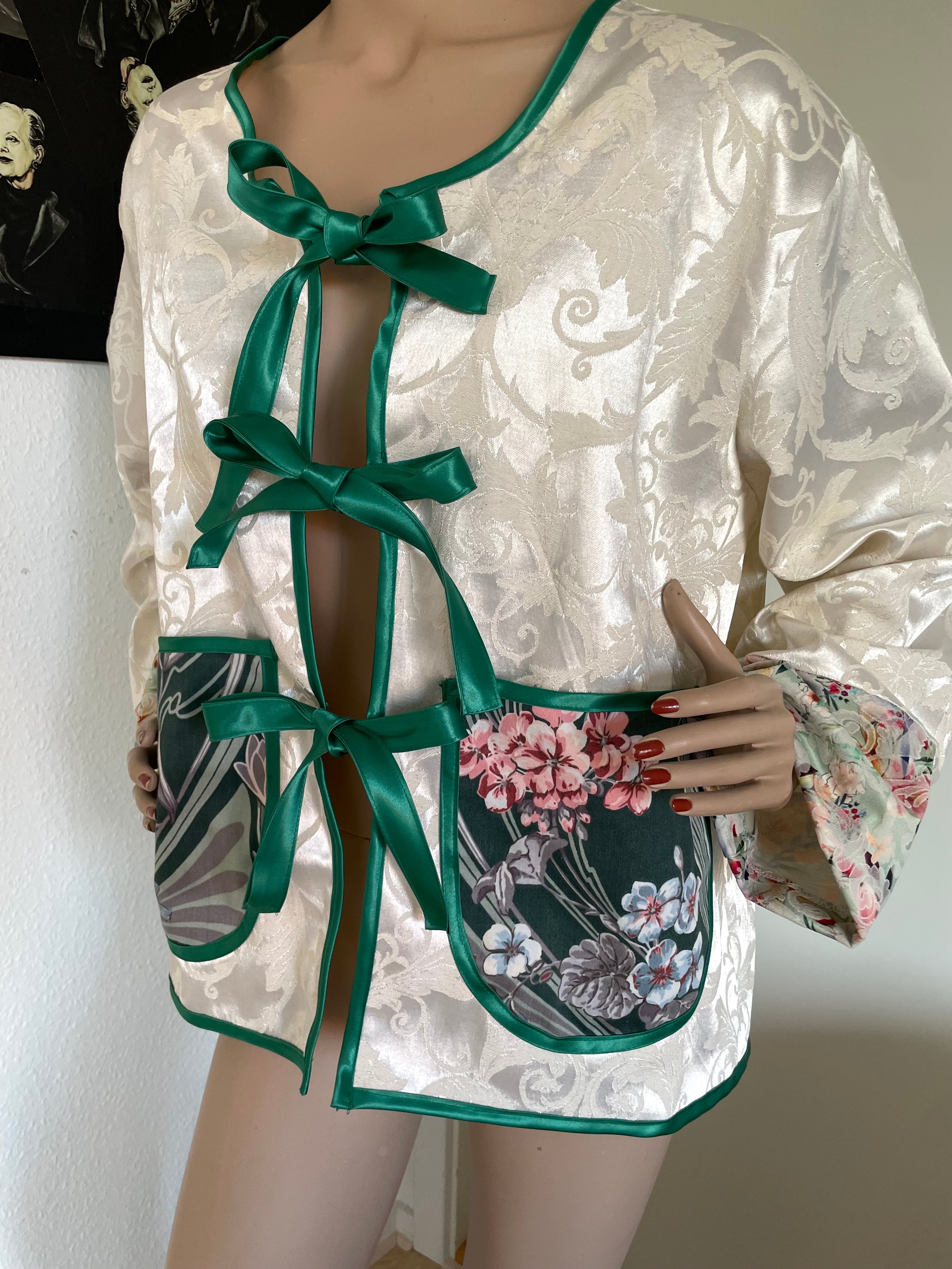 Trendy sommerjakke - Upcyclet i kimonostil