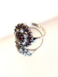 Antik Art Deco Granatring